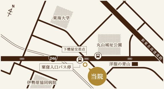 イラストマップ 伊勢原医院